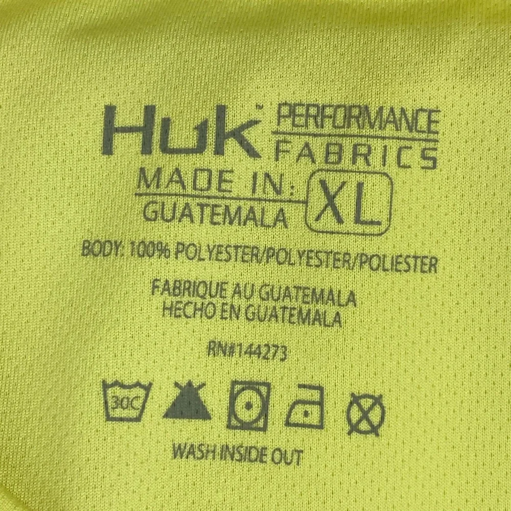 Huk Performance Fishing Long Sleeve‎ Shirt Men's Sz XL Stretch Breathable